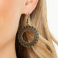 Mayan Mardi Gras - Brass - Paparazzi Earring Image