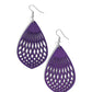 ​Caribbean Coral - Purple - Paparazzi Earring Image