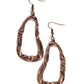 Abstract Antiquity - Copper - Paparazzi Earring Image