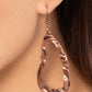 Abstract Antiquity - Copper - Paparazzi Earring Image