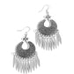 Tribal Charm - Silver - Paparazzi Earring Image