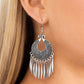 Tribal Charm - Silver - Paparazzi Earring Image