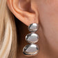 ​Futuristic Fantasy - Silver - Paparazzi Earring Image