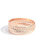 ​Stockpiled Shimmer - Rose Gold - Paparazzi Bracelet Image