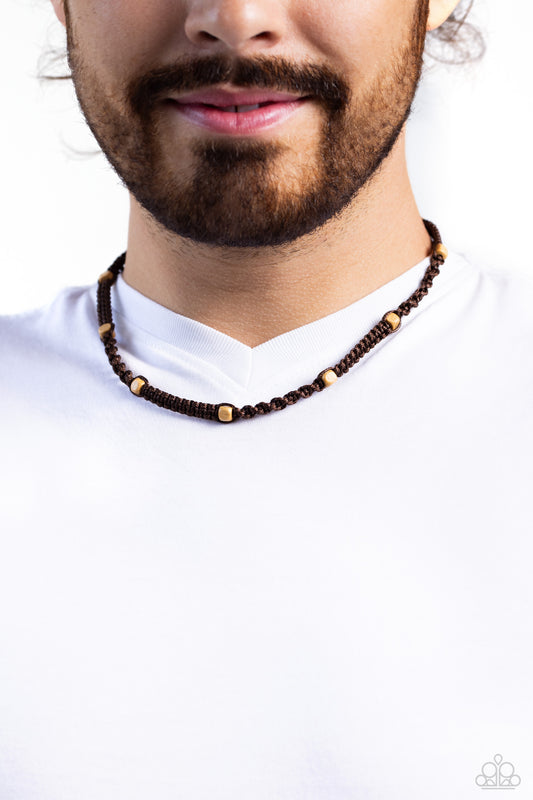 ​Scenic Climb - Brown - Paparazzi Necklace Image