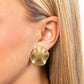 ​​Destination Unknown - Brass - Paparazzi Earring Image