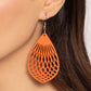 Caribbean Coral - Orange - Paparazzi Earring Image