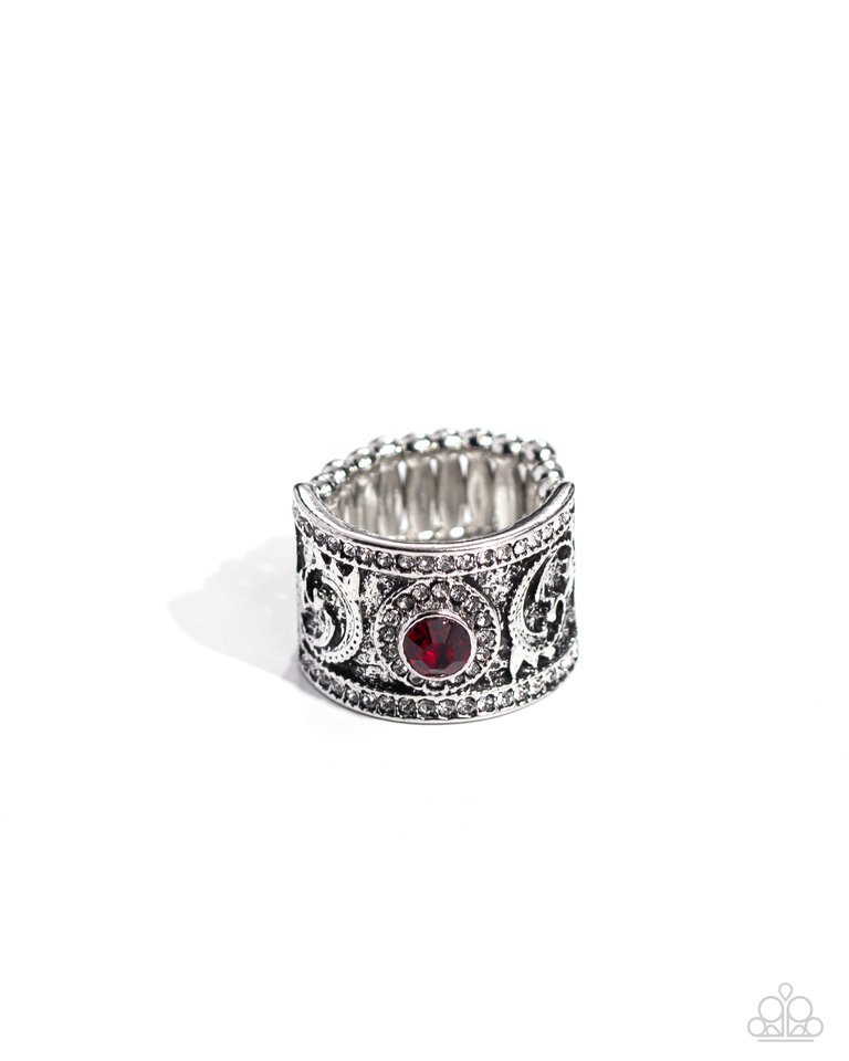 Imperial Intentions - Red - Paparazzi Ring Image