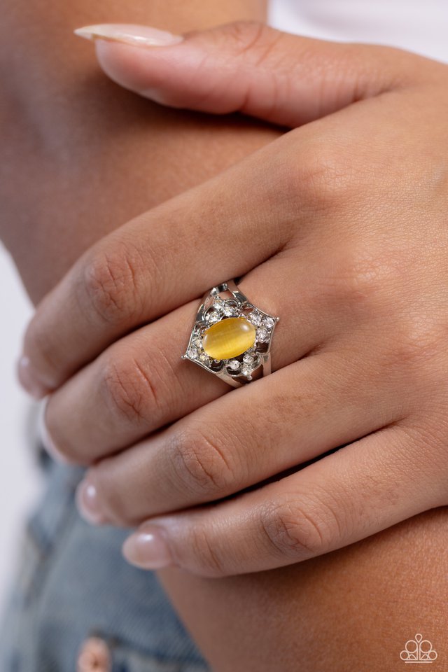 Countdown to Countess - Yellow - Paparazzi Ring Image