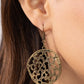 Holey Heirloom - Brass - Paparazzi Earring Image