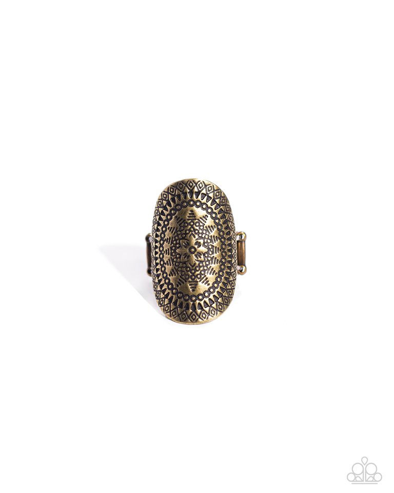 ​Island Influence - Brass - Paparazzi Ring Image