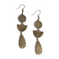 Artisanal Allure - Brass - Paparazzi Earring Image
