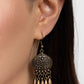 ​Future, PASTURE, and Present - Brass - Paparazzi Earring Image