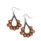 ​Mesa Trek - Orange - Paparazzi Earring Image