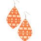 ​Zimbabwe Zoo - Orange - Paparazzi Earring Image