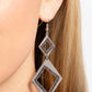 ​Deco Decoupage - Silver - Paparazzi Earring Image