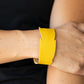 ​Whimsically Winging It - Yellow - Paparazzi Bracelet Image