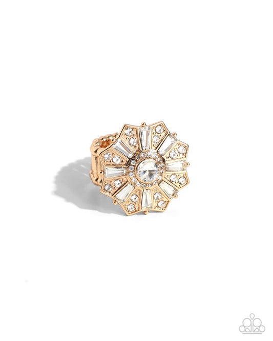 Sensational Splendor - Gold - Paparazzi Ring Image