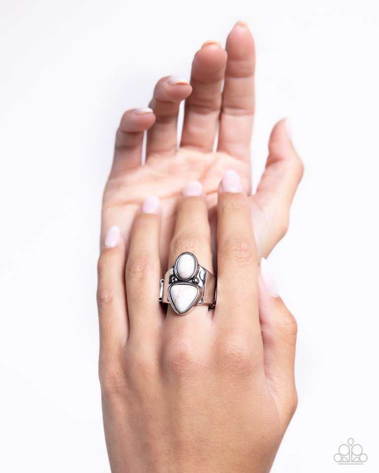 ​Desert Destination - White - Paparazzi Ring Image