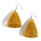 ​In and OUTBACK - Yellow - Paparazzi Earring Image