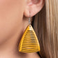 ​In and OUTBACK - Yellow - Paparazzi Earring Image