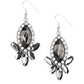 ​Serving Up Sparkle - Silver - Paparazzi Earring Image