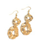 Gallery Gravitas - Gold - Paparazzi Earring Image