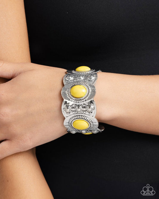 ​Exotic Excavation - Yellow - Paparazzi Bracelet Image