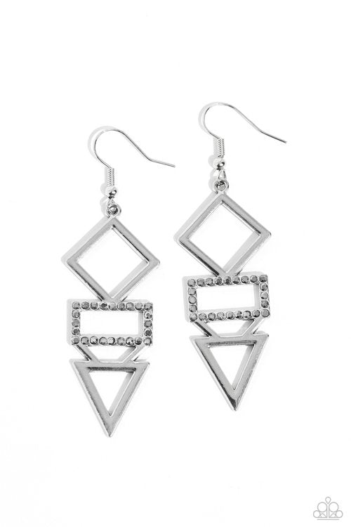 ​Glamorously Geometric - Paparazzi Earring Image