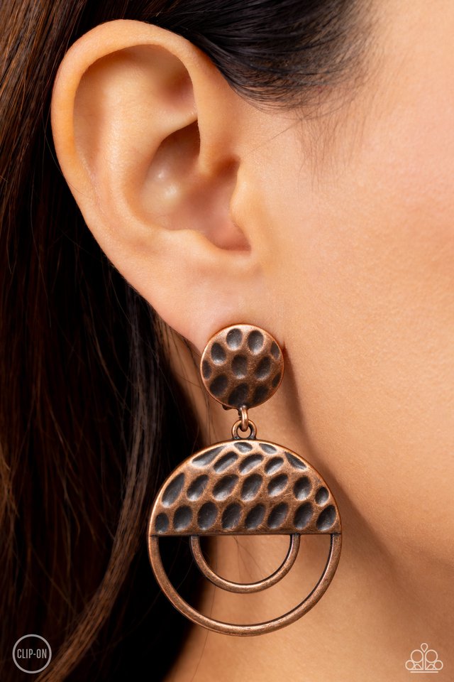 ​Southern Souvenir - Copper - Paparazzi Earring Image