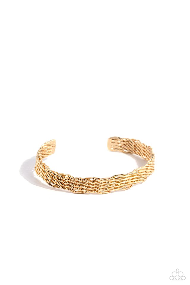 Urban Zone - Gold - Paparazzi Bracelet Image