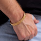 Urban Zone - Gold - Paparazzi Bracelet Image