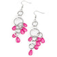 ​Sandcastle Sunset - Pink - Paparazzi Earring Image