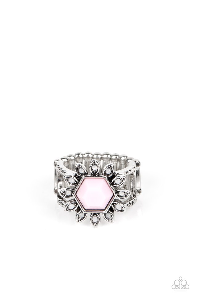 ​Wonderfully Wallflower - Pink - Paparazzi Ring Image