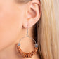 Capriciously Crimped - Brown - Paparazzi Earring Image