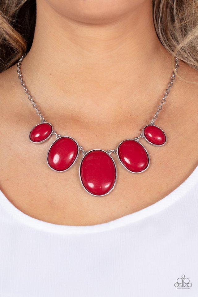 Vivacious Vanity - Red - Paparazzi Necklace Image