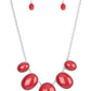 Vivacious Vanity - Red - Paparazzi Necklace Image