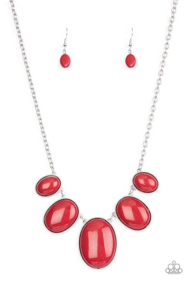 Vivacious Vanity - Red - Paparazzi Necklace Image