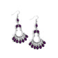 Girly Girl Getup - Purple - Paparazzi Earring Image