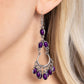 Girly Girl Getup - Purple - Paparazzi Earring Image