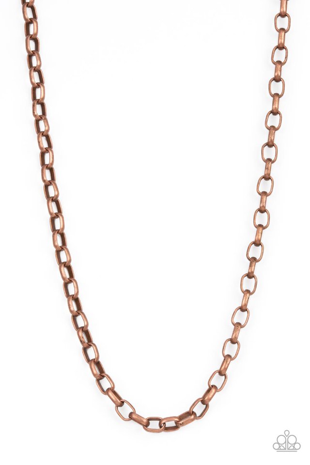 Gridiron Rumble - Copper - Paparazzi Necklace Image