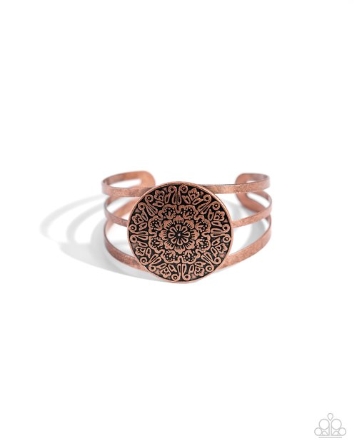 ​Head Over Hibiscus - Copper - Paparazzi Bracelet Image