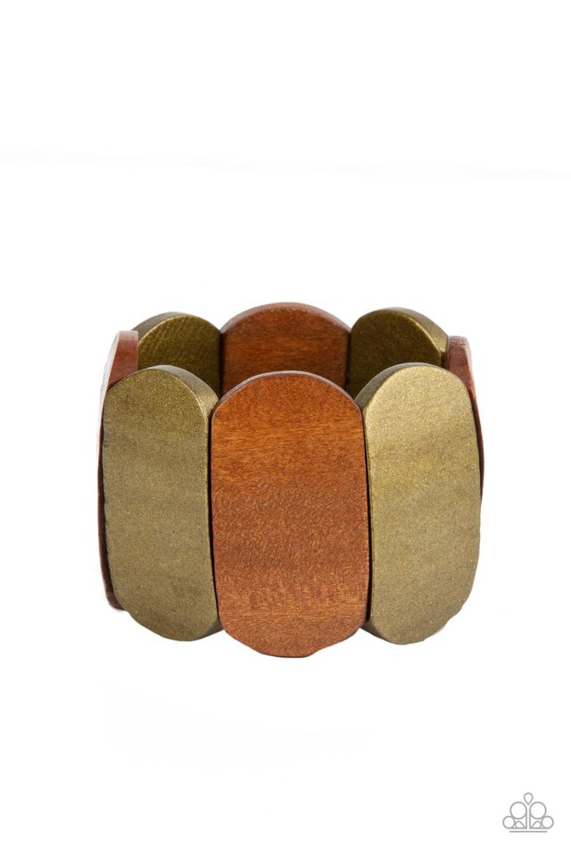 ​Natural Nirvana - Brass - Paparazzi Bracelet Image