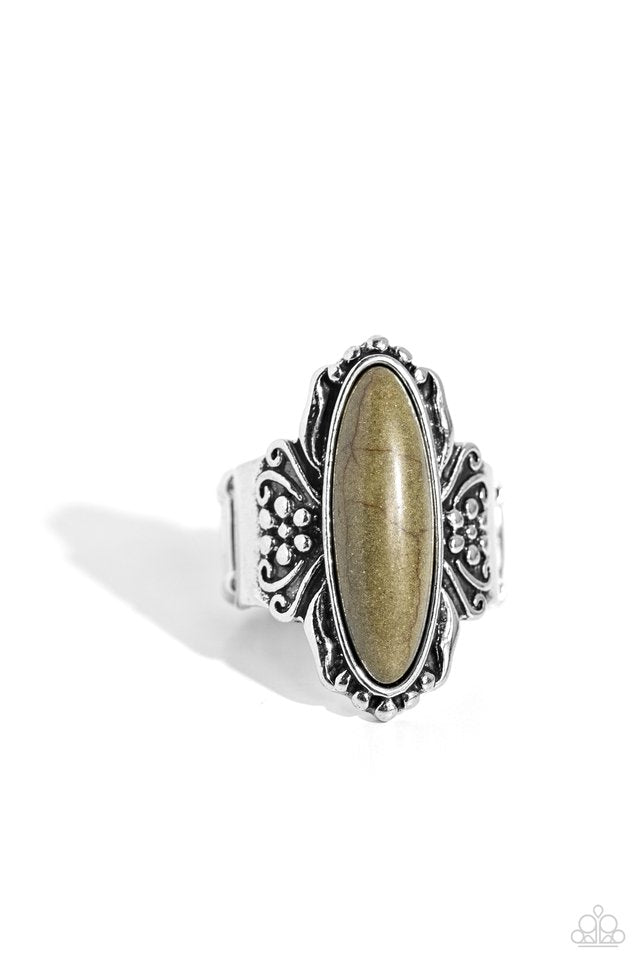 ​Dreamy Desertscape - Green - Paparazzi Ring Image