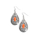 Two PERENNIALS in a Pod - Orange - Paparazzi Earring Image