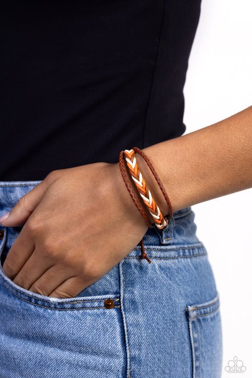 Catch My DRIFTER - Orange - Paparazzi Bracelet Image