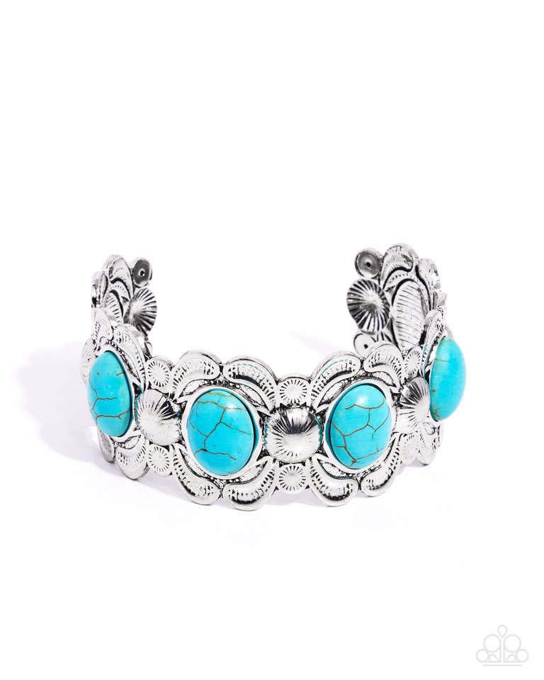 Sandstone Serenade - Blue - Paparazzi Bracelet Image