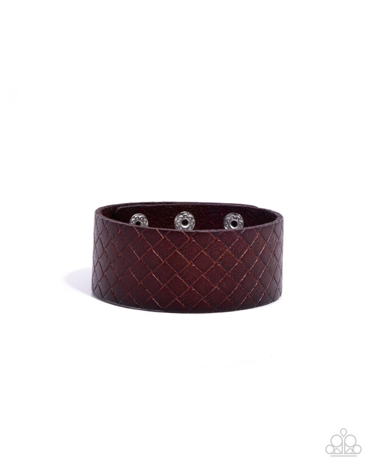 Diamondback Bandit - Brown - Paparazzi Bracelet Image