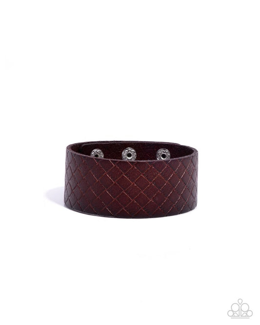 Diamondback Bandit - Brown - Paparazzi Bracelet Image