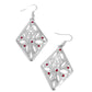 Pumped Up Posies - Red - Paparazzi Earring Image